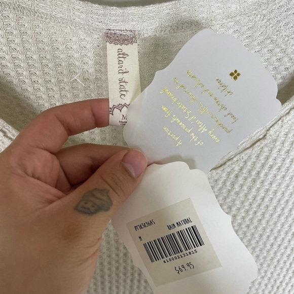 NWT Altar’d State Rain Natural Neutral Thermal Long Sleeve - Picture 4 of 4